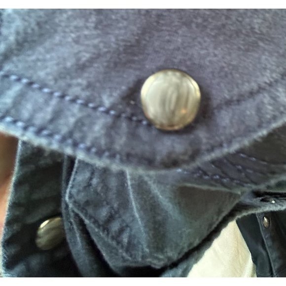 BLUE Ranchwear Men's Heavy Twill Long Sleeve‎ Snap Western Rodeo Shirt M - Picture 7 of 12